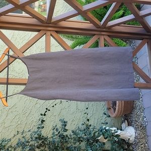 Express Vintage Gray Embroidered 90's Dress Adjustable Straps Size 9/10